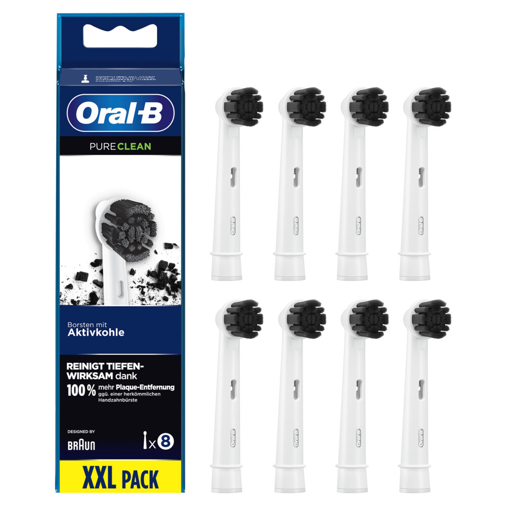 Oral-B Opzetborstels Pure Clean Charchoal EB20CH 8 Stuks | Plein.nl