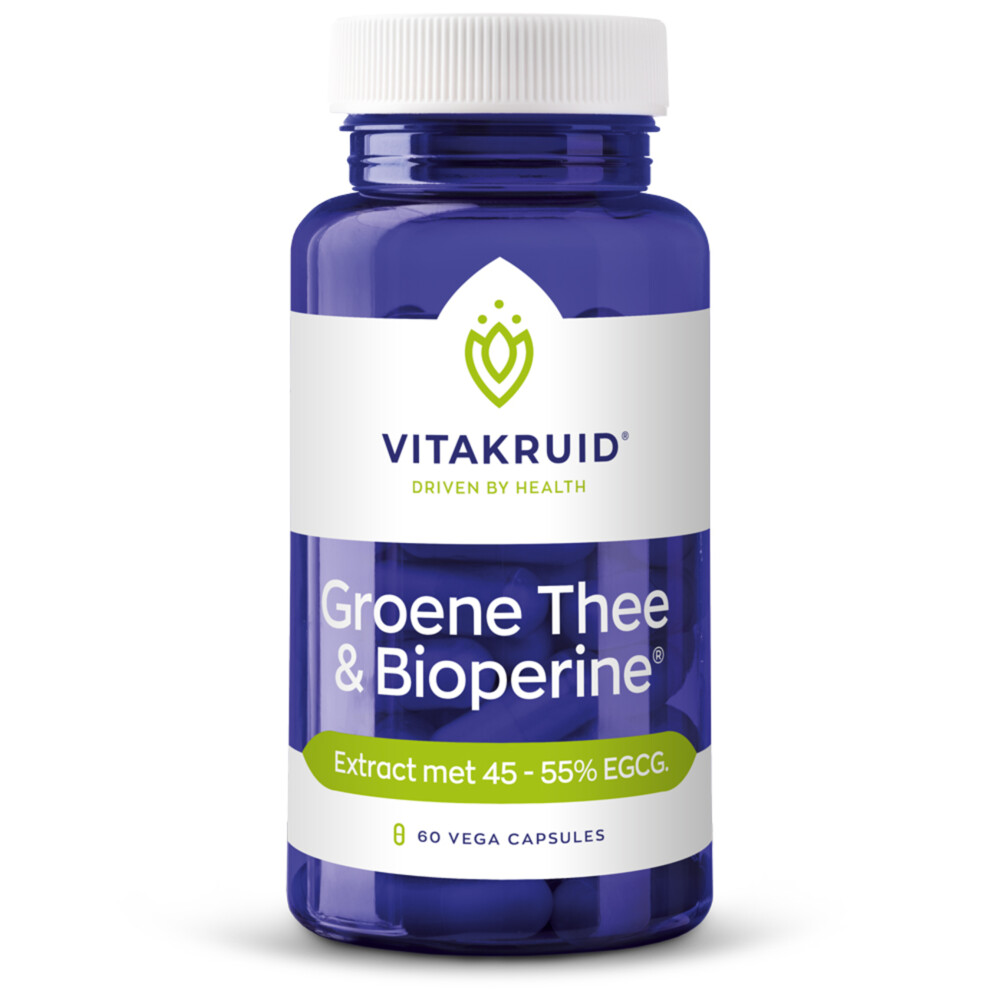 Vitakruid Groene Thee Extract 500 Mg Met Bioperine (60vc)
