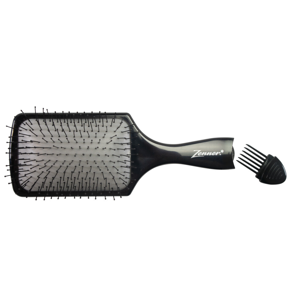 Zenner Haarborstel Paddle Antiklit Met Cleaning Brush Plein.nl