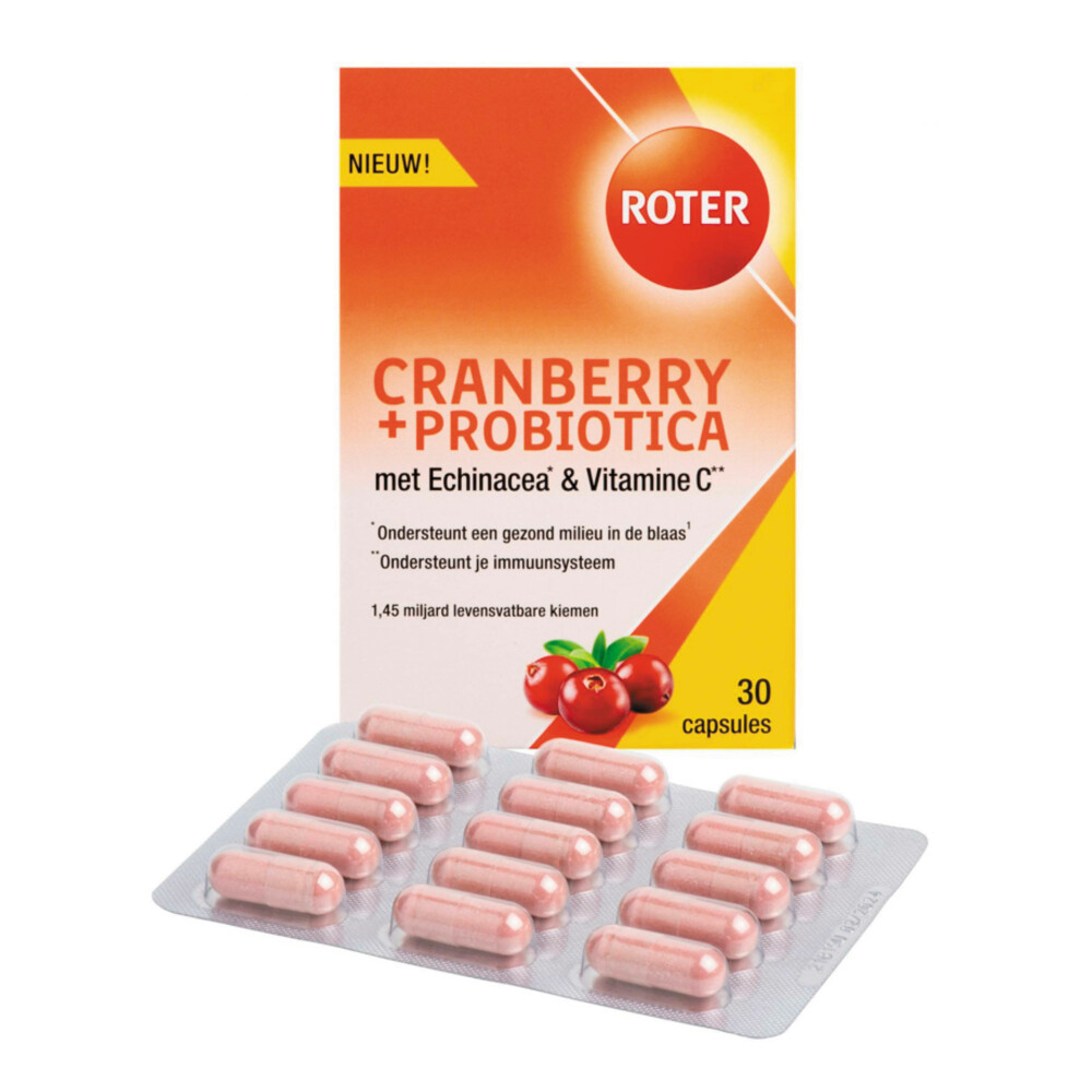 Roter Cranberry & Probiotica 30 Capsules | Plein.nl