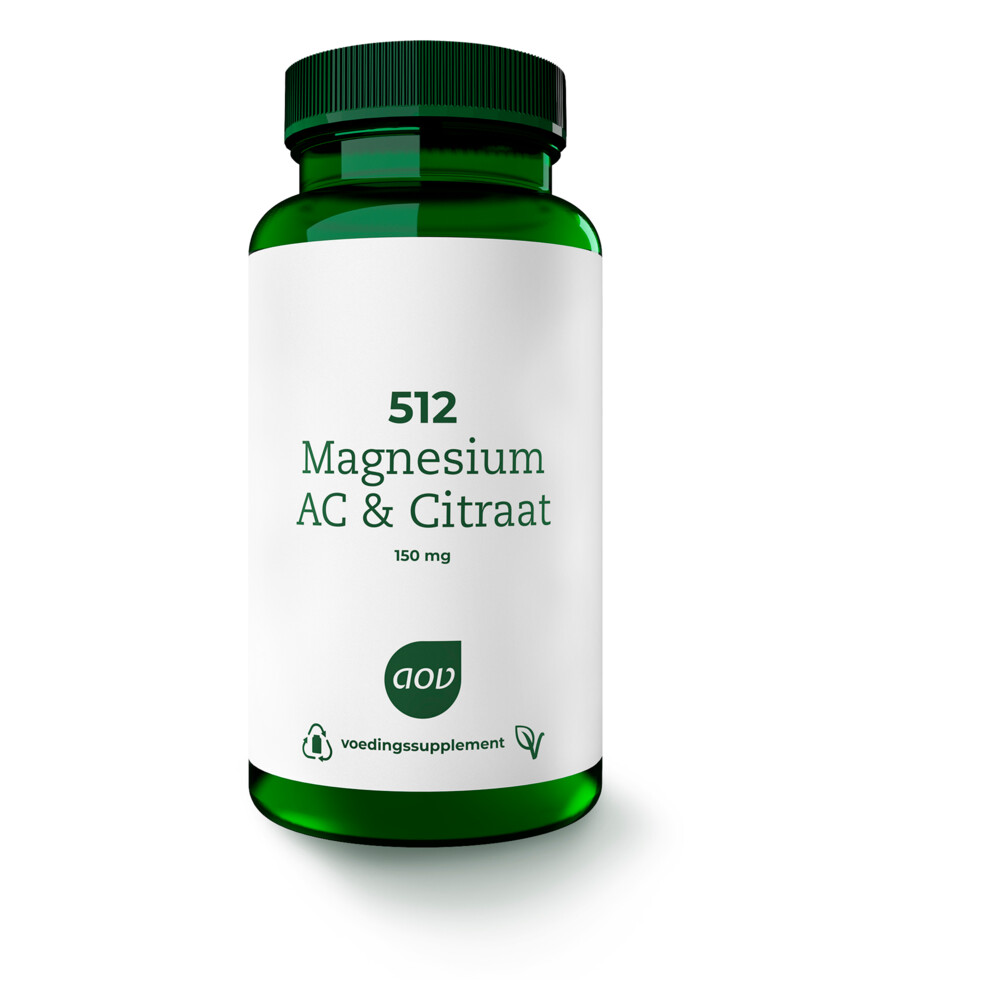 Gratis Verzending: 2x AOV 512 Magnesium AC&Citraat 60 tabletten