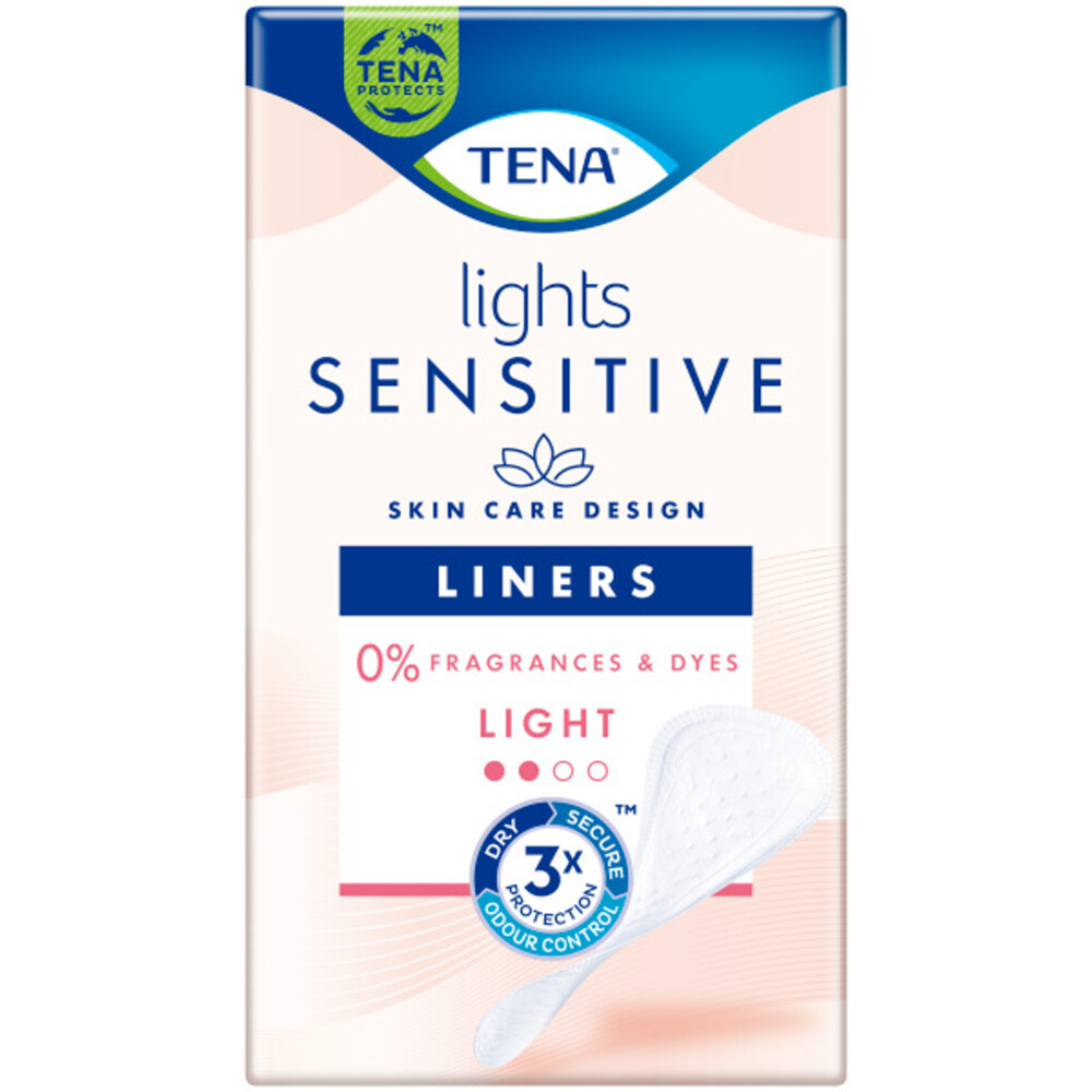 5x TENA Lights Sensitive Light 28 stuks