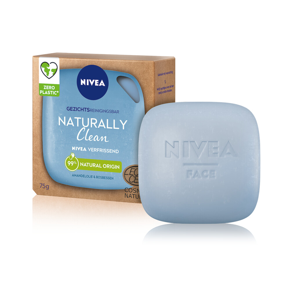 3x Nivea Naturally Clean Verfrissend 75 gr