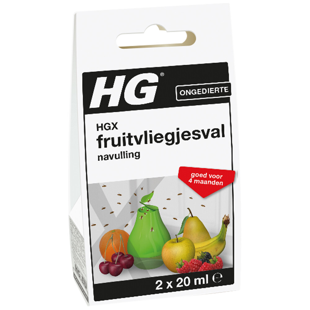 Hg X Fruitvliegjesval Navulling (2x 20ml)