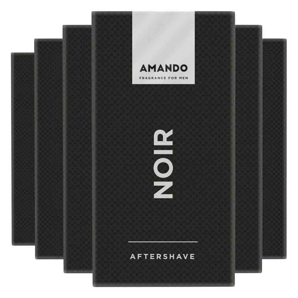 6x Amando Noir Aftershave 50 ml