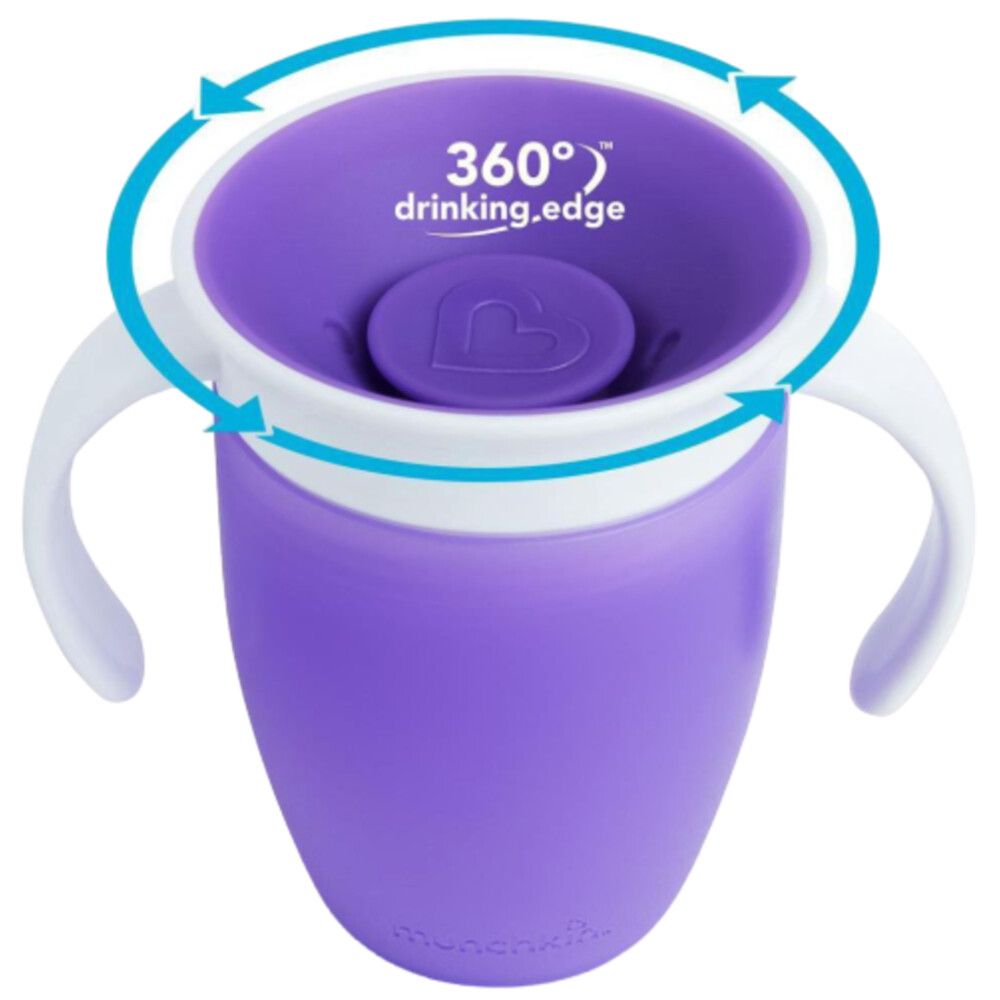 Munchkin Miracle Trainer Oefenbeker Paars 207 ml, foto 2