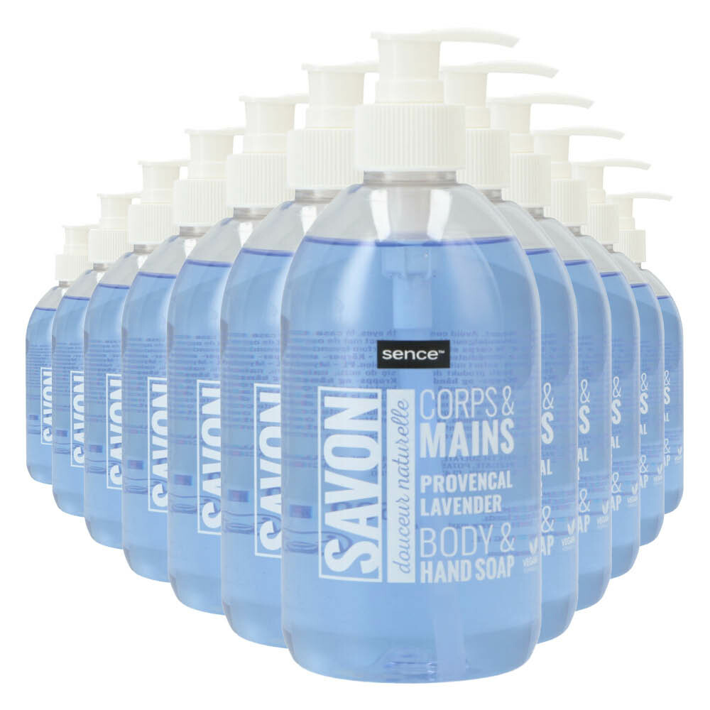12x Sence Savon Handzeep Provencal Lavendel 500 ml