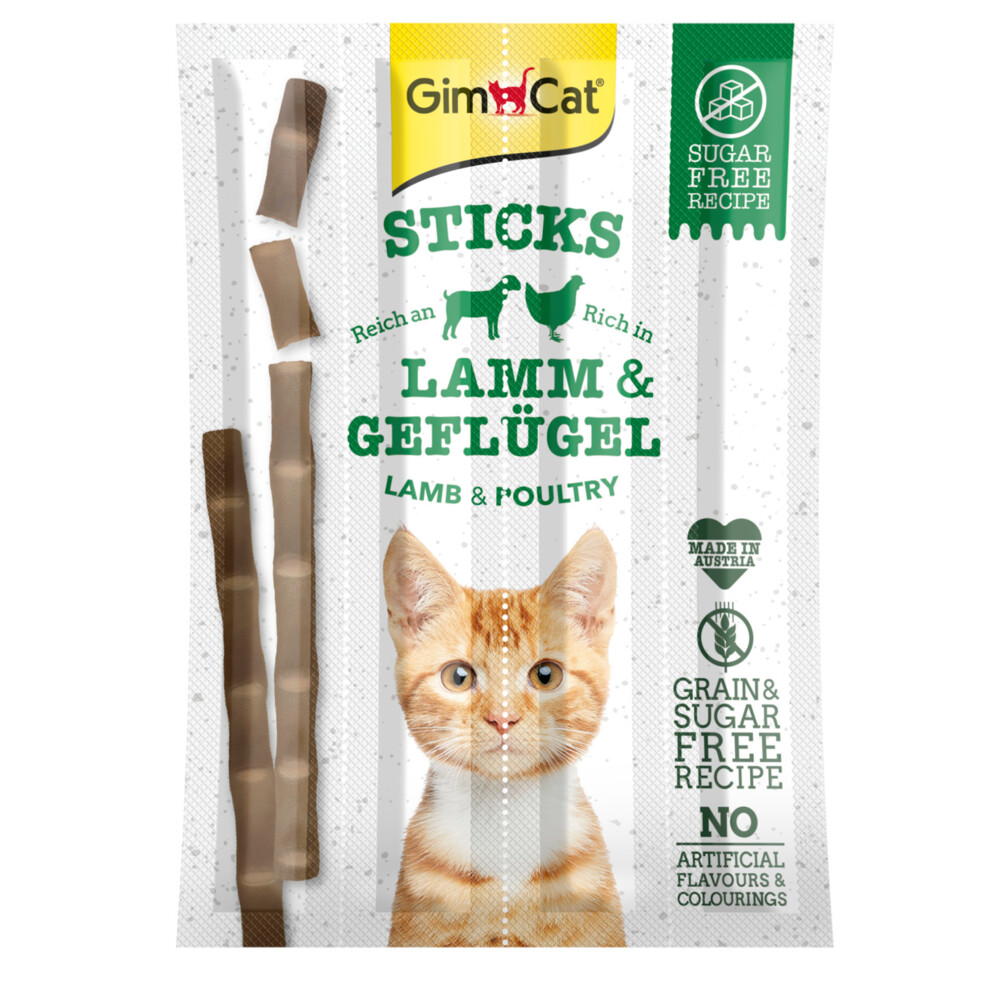 GimCat Sticks Gevogelte - Lam 4 stuks