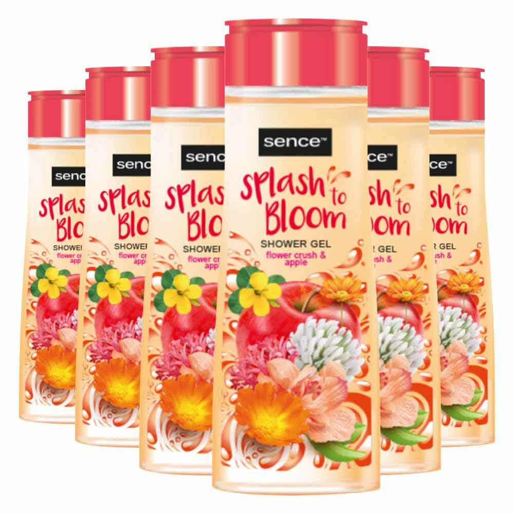 6x Sence Douchegel Flower Crush&Apple 300 ml