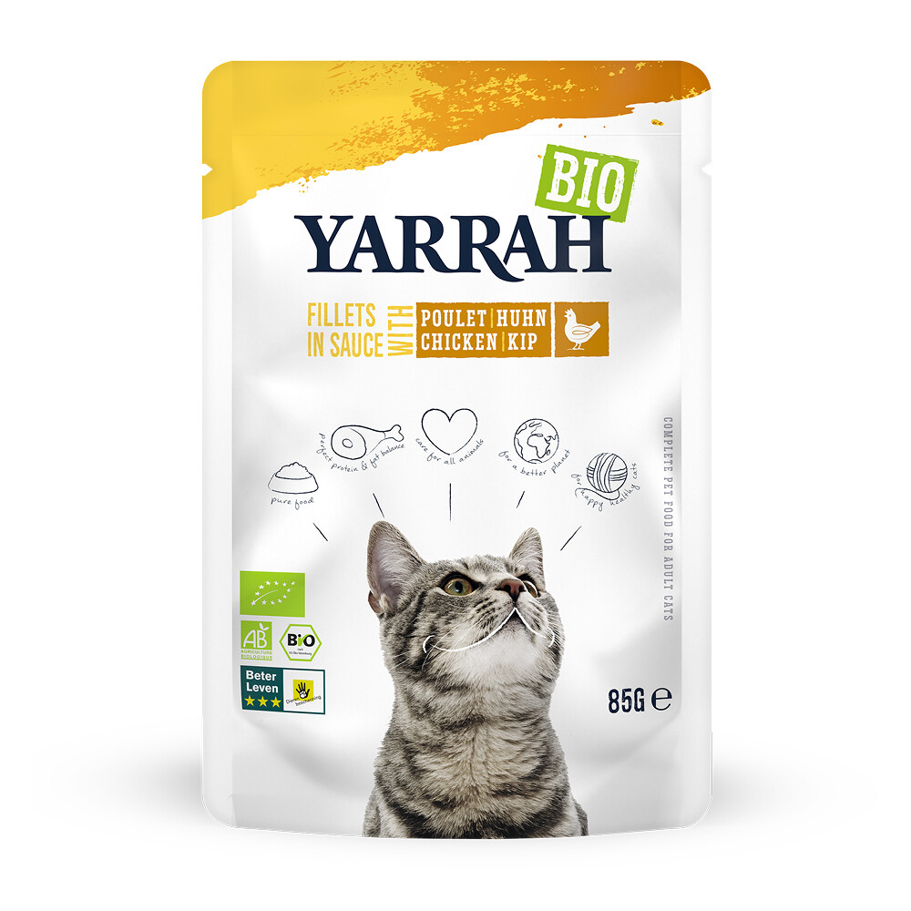 Yarrah Biologisch Kattenvoer Kip 85 gr
