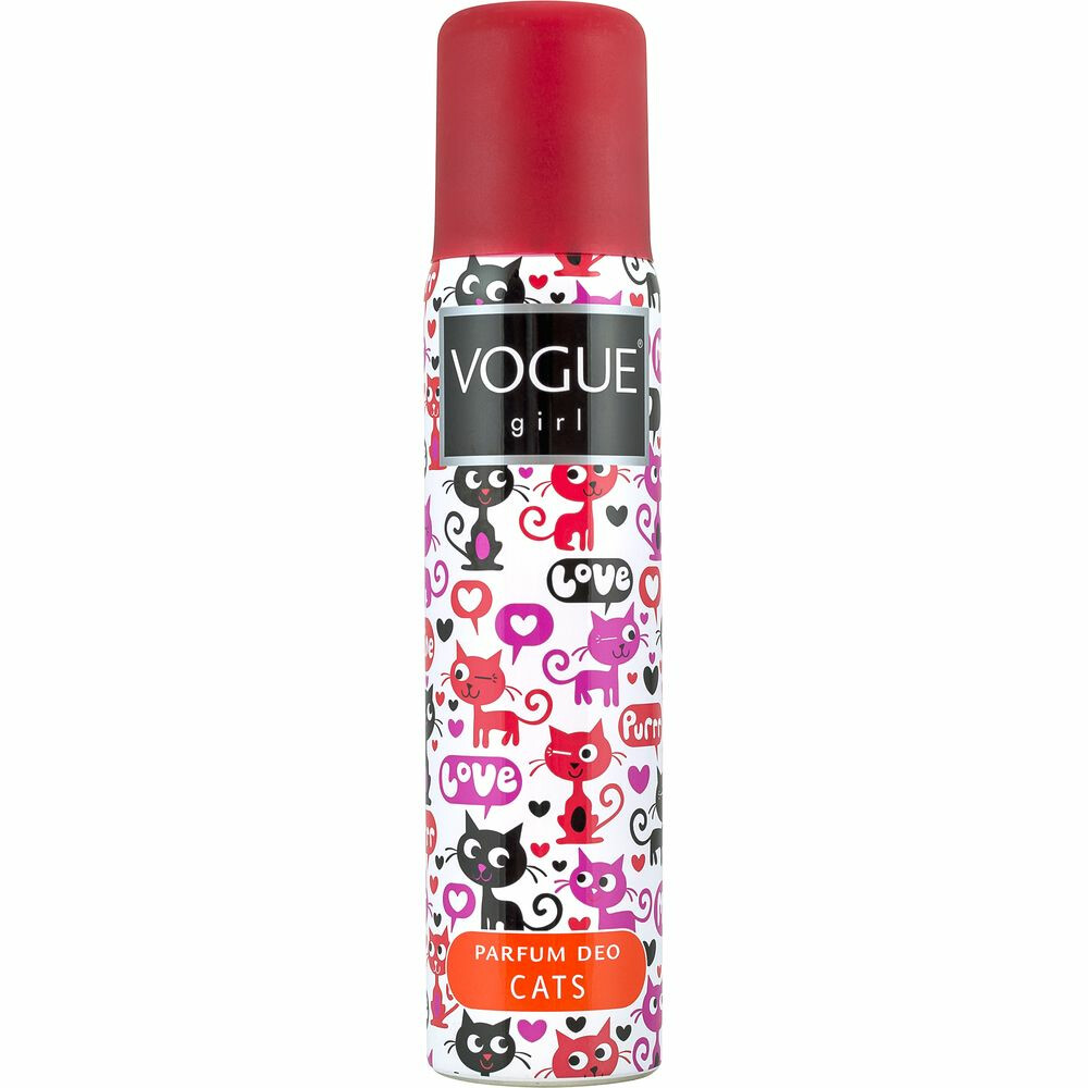 3x Vogue Girl Parfum Deodorant Cats 100 ml aanbieding