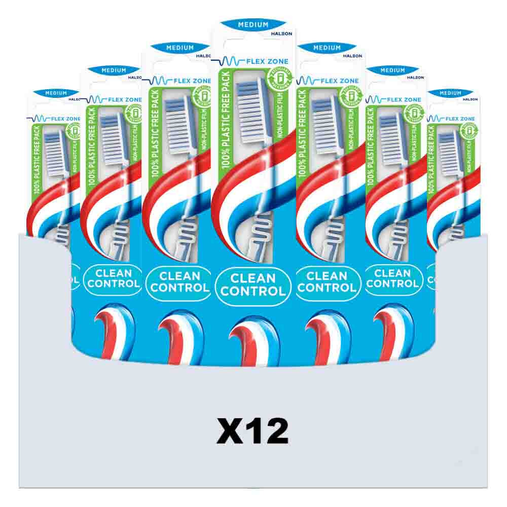 Aquafresh 12x Tandenborstel Clean Control Medium