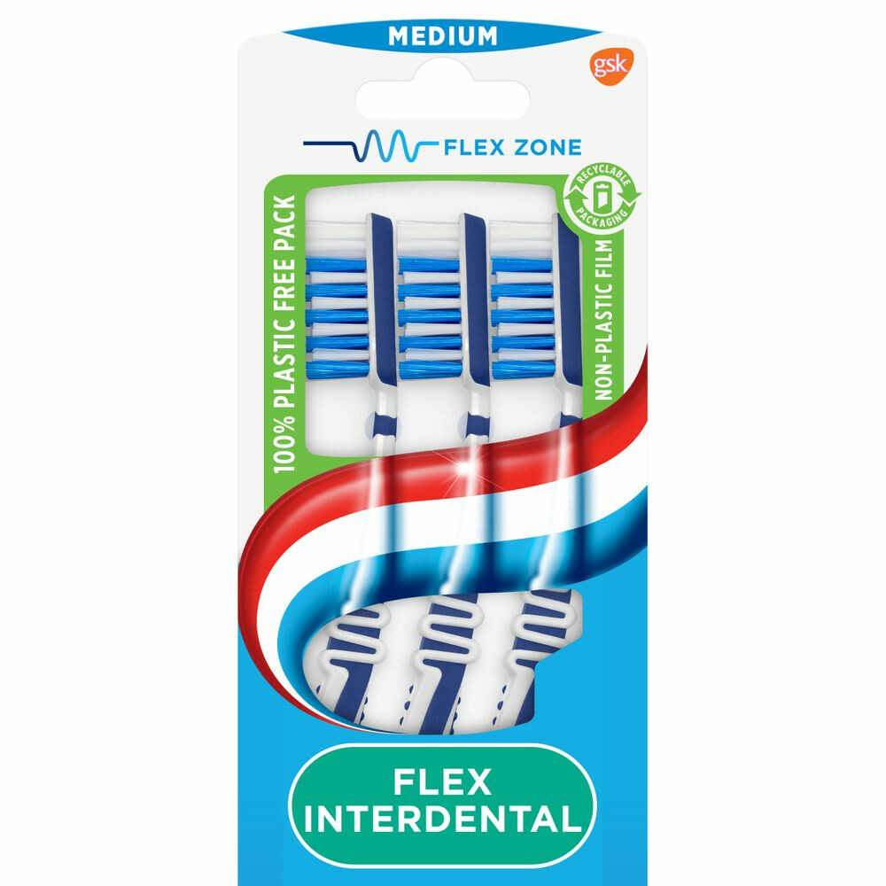 Aquafresh Tandenborstel Flex Interdental Medium 3-pack