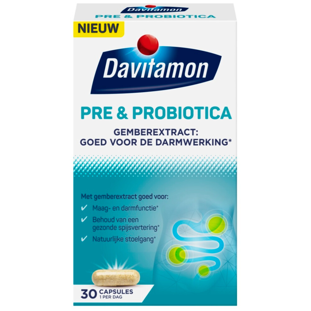 Davitamon Pre en probiotica met gember-extract