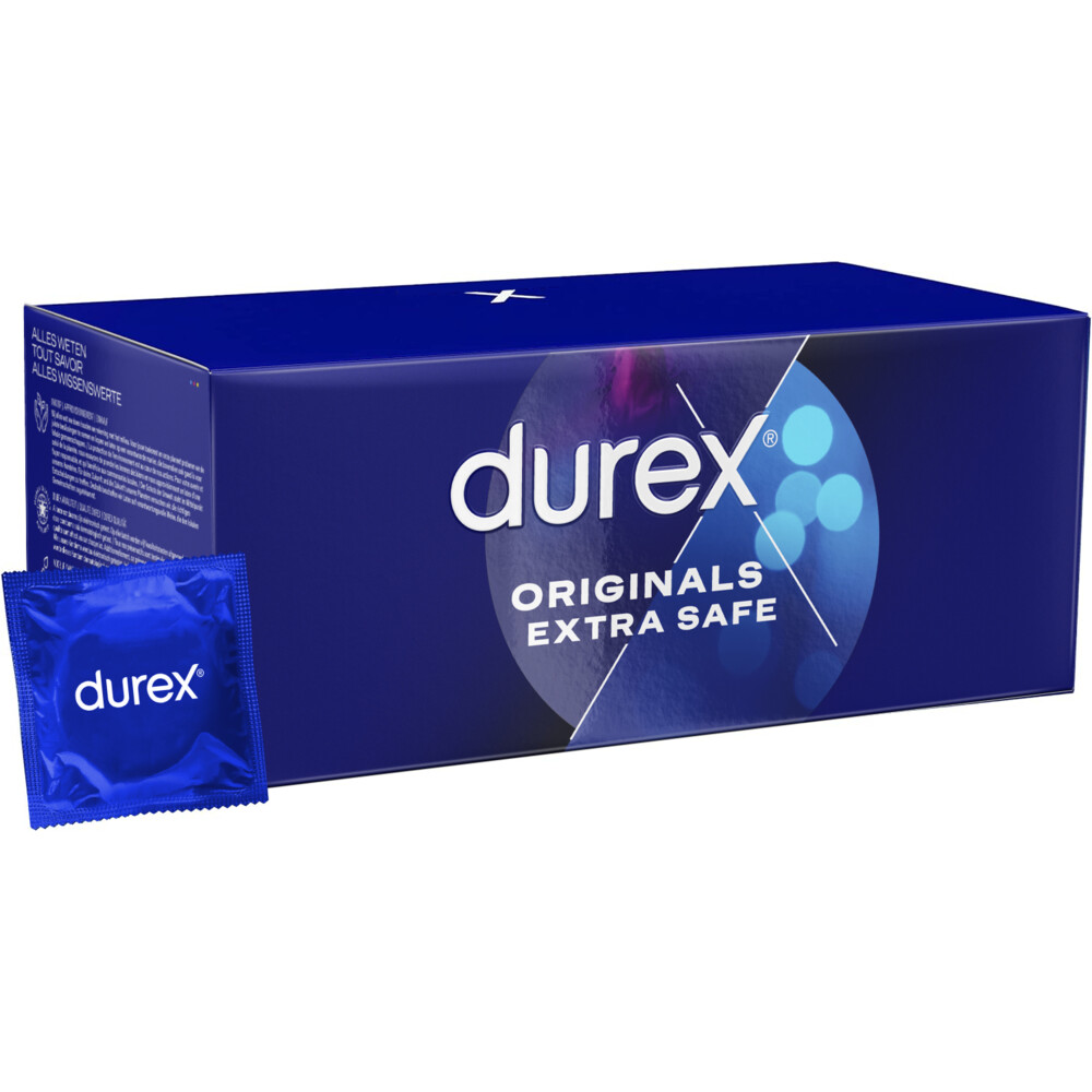 3x Durex Condooms Originals Extra Safe 144 stuks