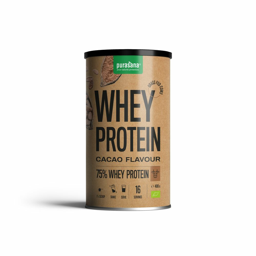 6x Purasana Single Protein Powder Cacao Bio 400 gr