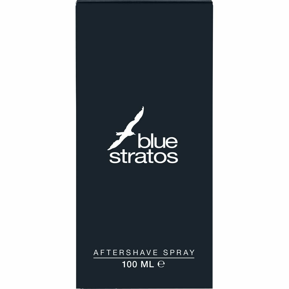 3x Blue Stratos Aftershave Spray 100 ml