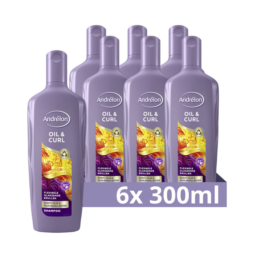 6x Andrelon Shampoo Oil&Curl 300 ml