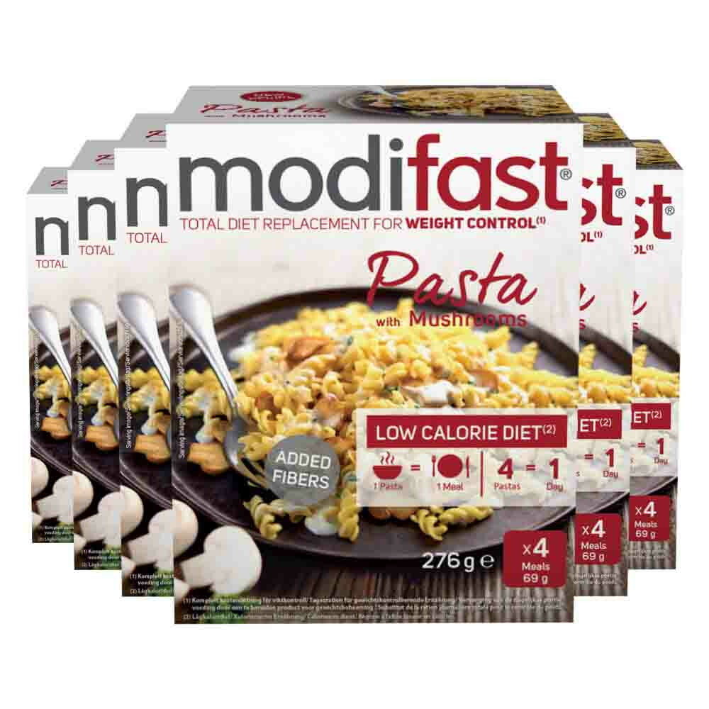 6x Modifast Intensive Pasta Mushrooms 4 x 62 gr