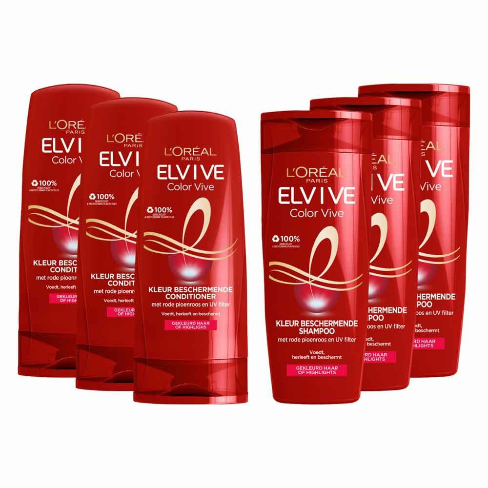 L'Oréal Elvive Color Vive Shampoo&Conditioner Groot Pakket