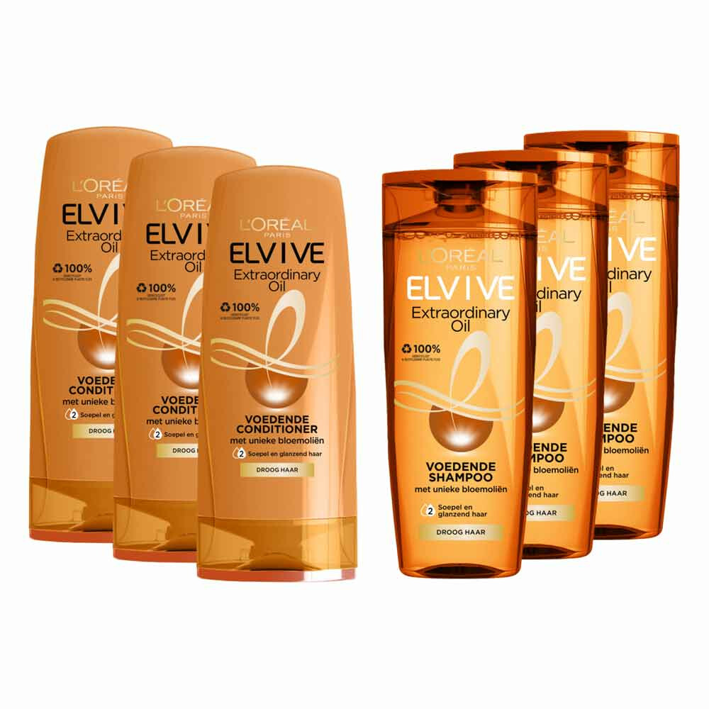 L'Oréal Elvive Extraordinary Oil Shampoo&Conditioner Groot Pakket