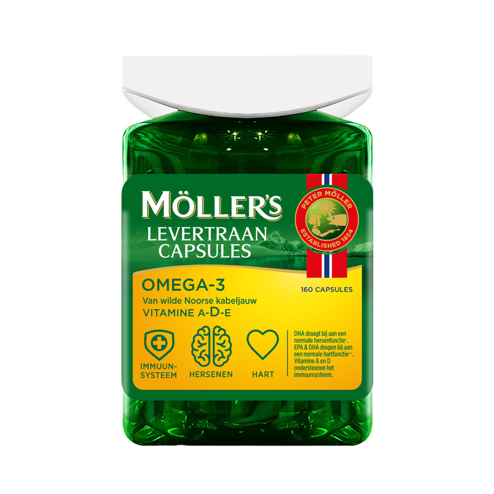Mollers Omega-3 Levertraancaps (160ca)