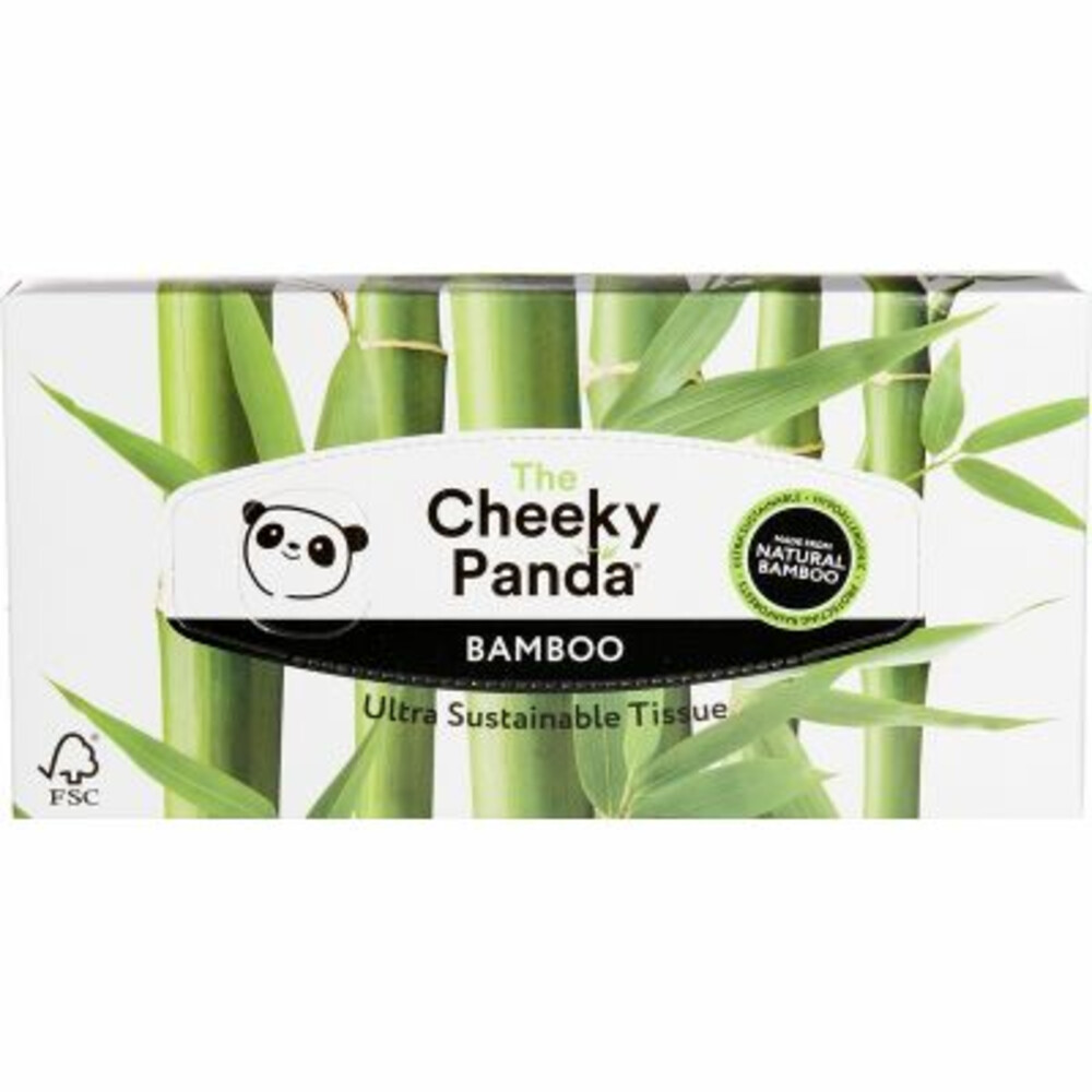 The Cheeky Panda Luxury Bamboo Facial Tissue Box of 80