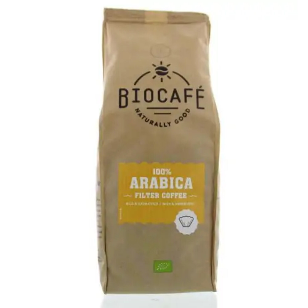 3x Biocafe Filterkoffie Arabica Bio 500 gr