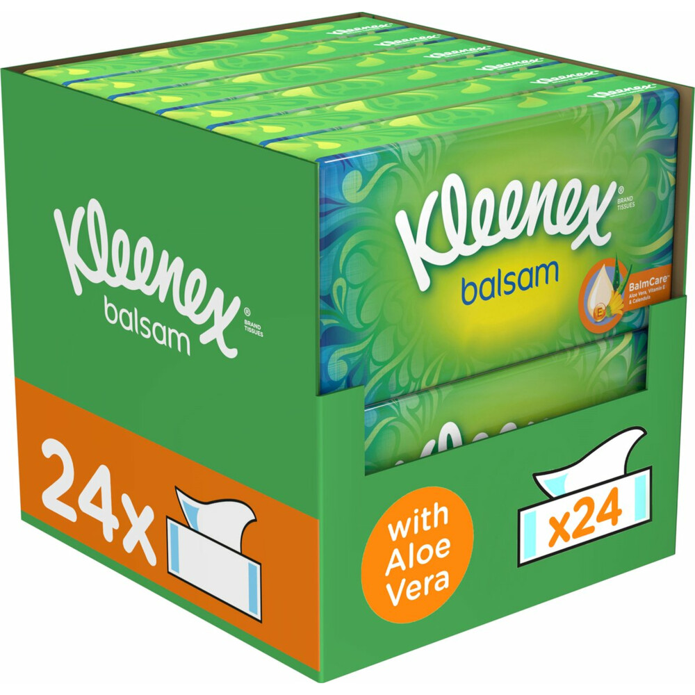 24x Kleenex Tissues Balsam 64 stuks