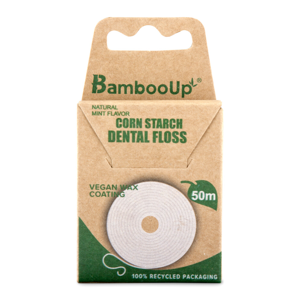 BambooUp PLA Floss 50 mtr Wax, Fluor&Mint