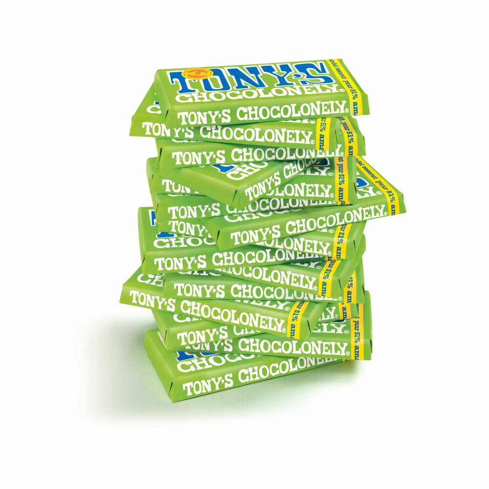 15x Tony's Chocolonely Puur Amandel Zeezout 180 gr
