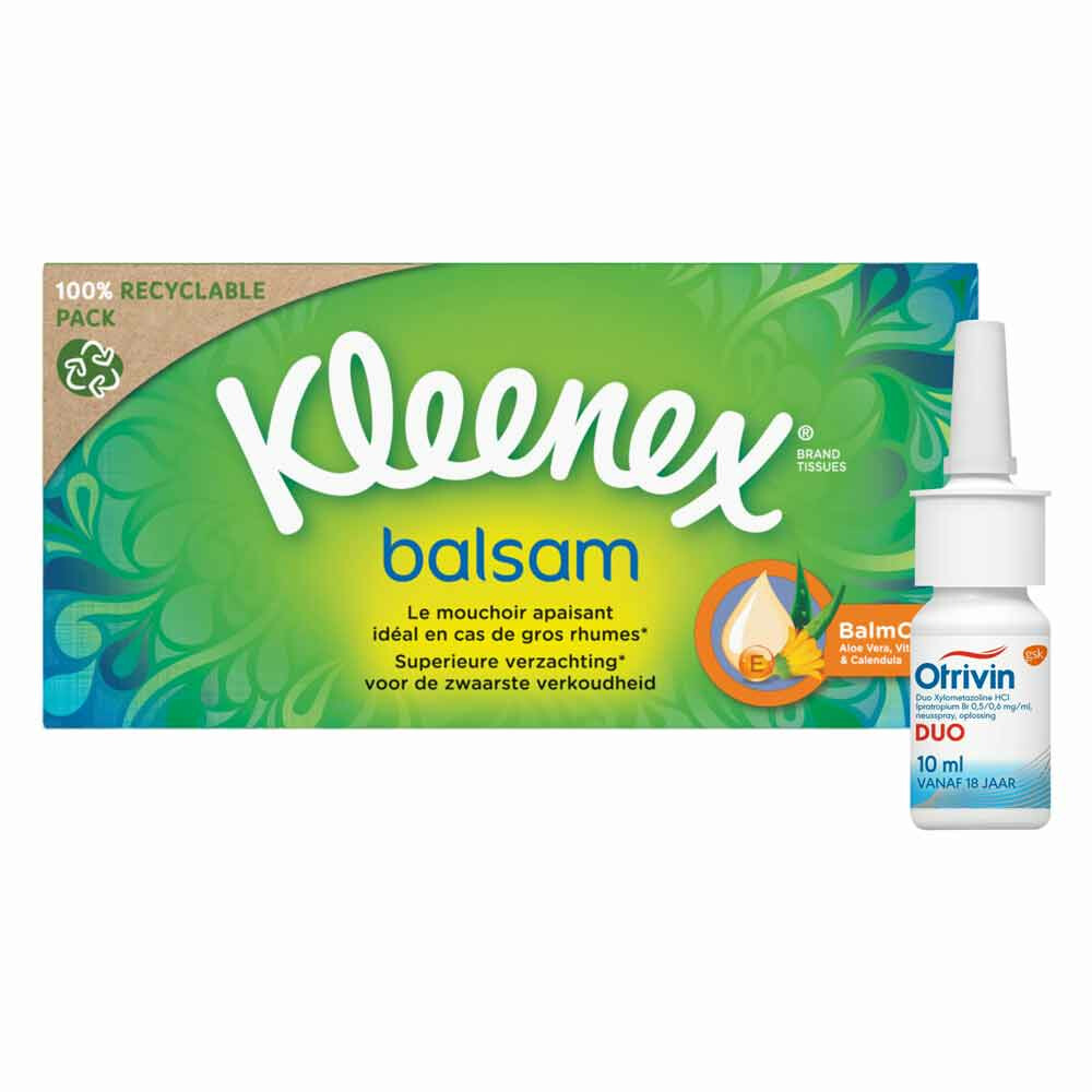 Kleenex Balsam&Otrivin Duo Verkoudheid Pakket