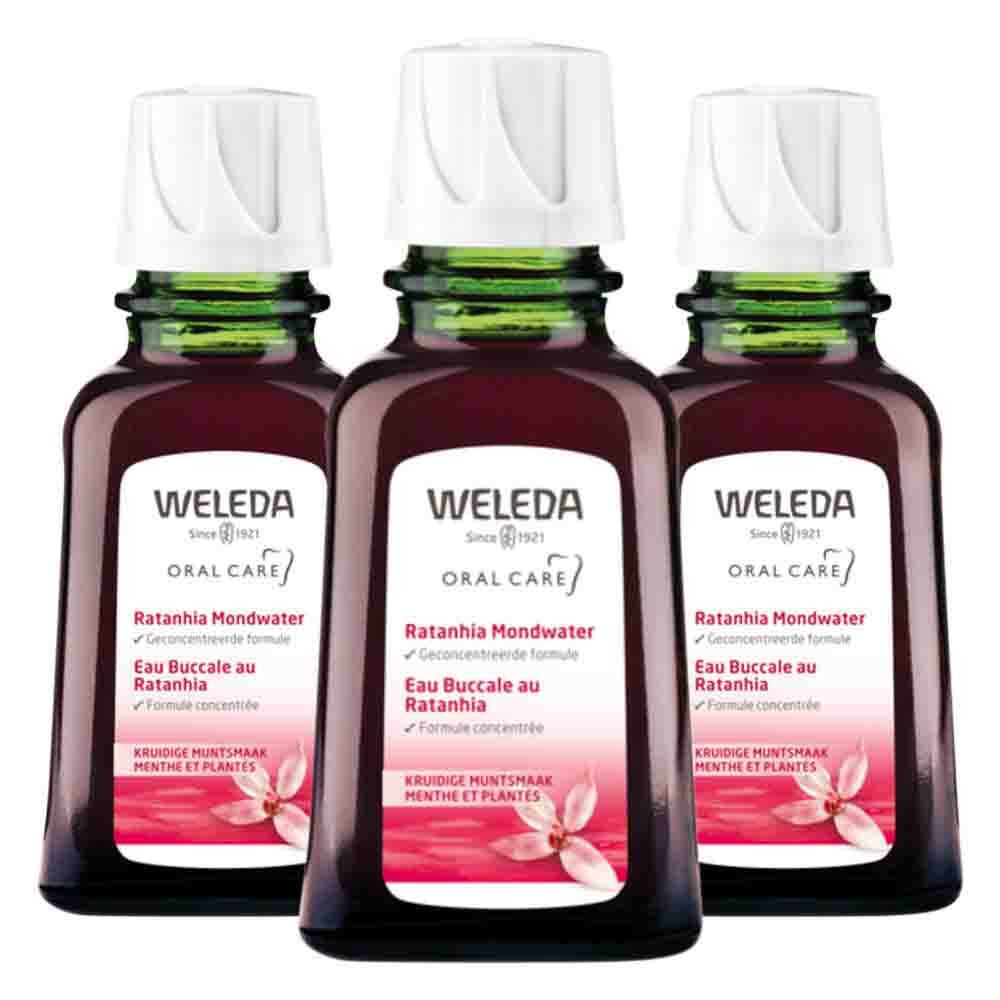3x WELEDA Mondwater Ratanhia 50 ml