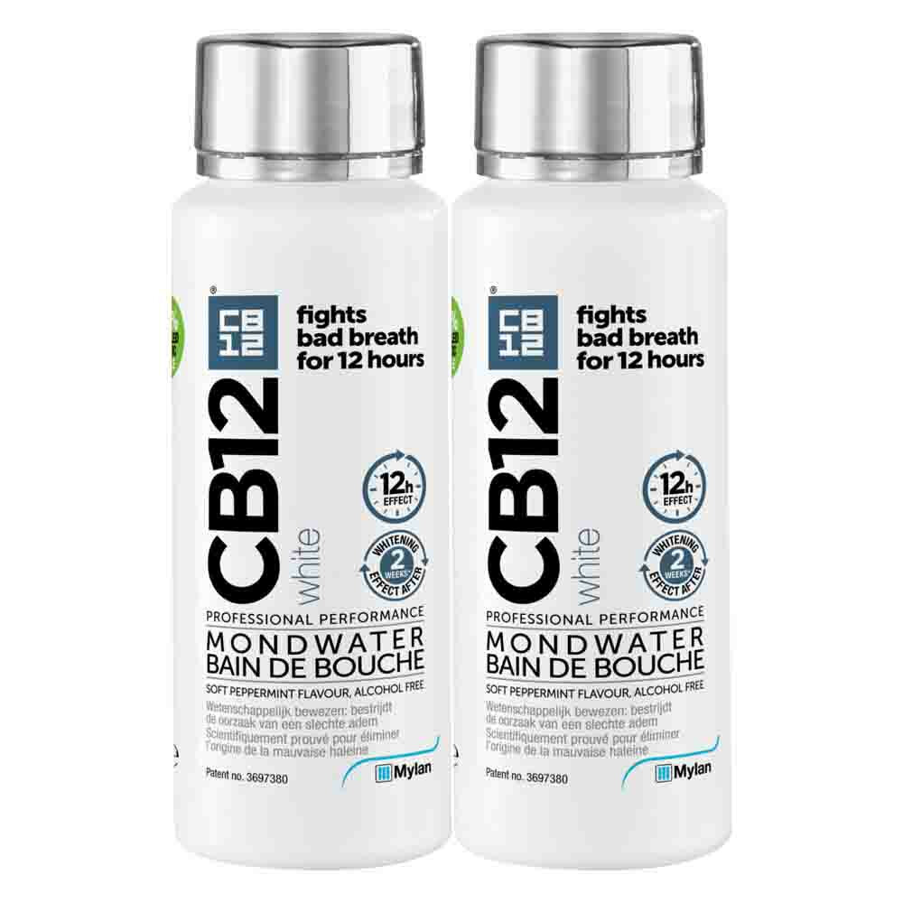 2x CB12 Mondwater White 250 ml