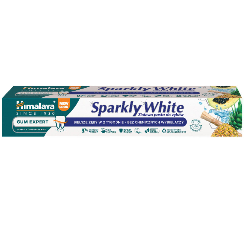 6x Himalaya Herbals Kruidentandpasta Sparkly White 75 ml