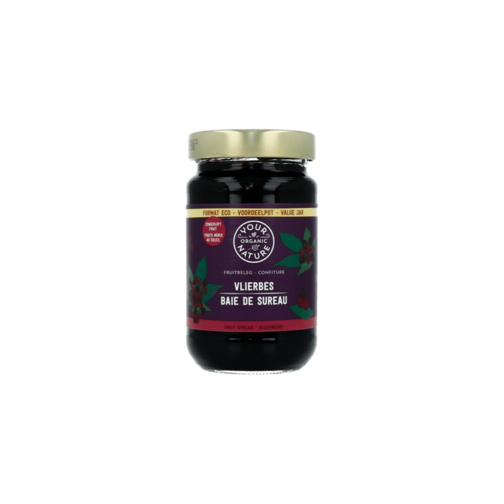 Your Organic Nature Vlierbessenjam Biologisch 375 gr