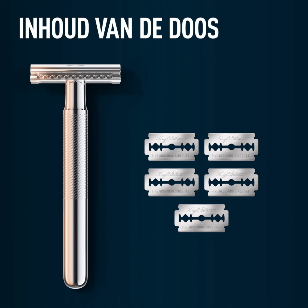 King C Gillette Double Edge Safety Razor Houder En Scheermesjes 5