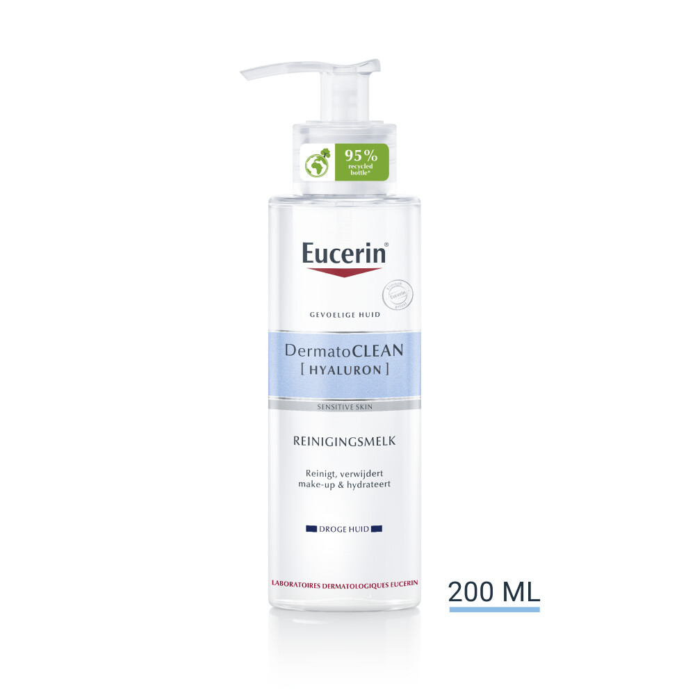 3x Eucerin DermatoCLEAN Milde Reinigingsmelk 200 ml