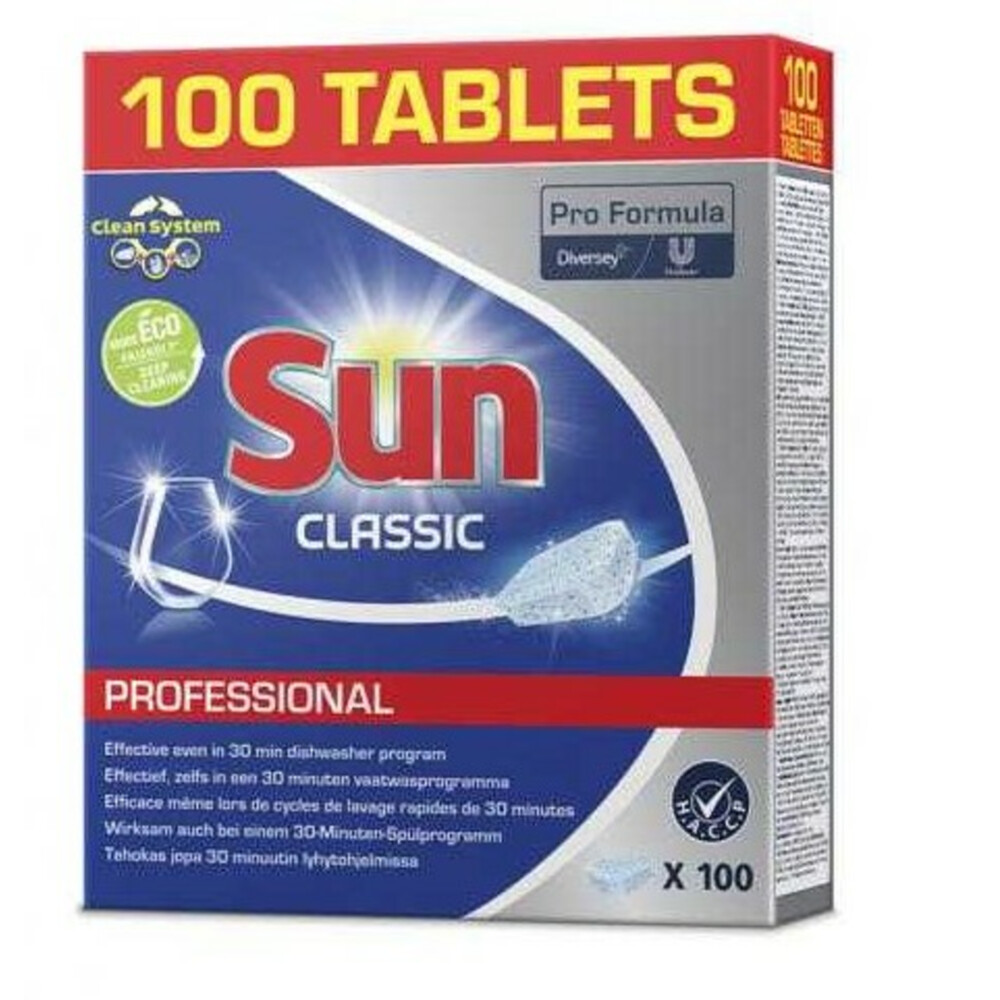 6x Sun Professional Vaatwastabletten Classic Pro Formula 100 stuks