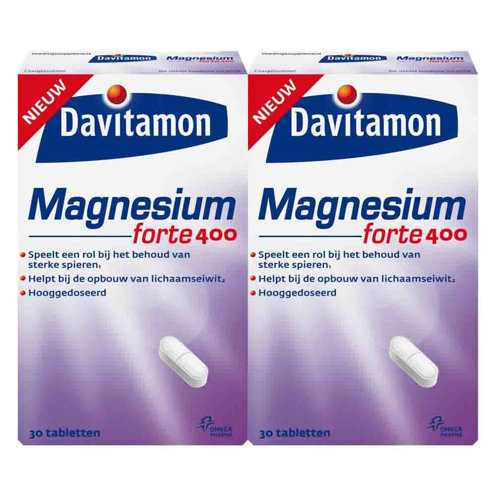 Gratis Verzending: 2x Davitamon Magnesium 400 mg 30 tabletten
