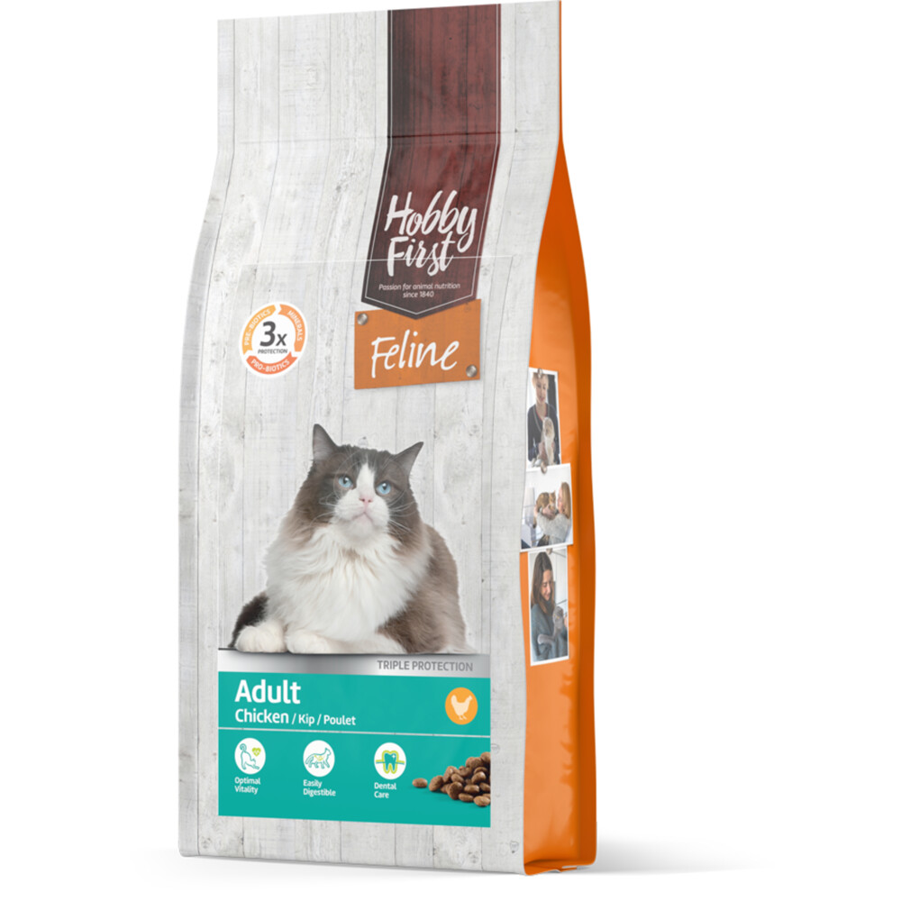 4x HobbyFirst Feline Adult Kip 1,5 kg