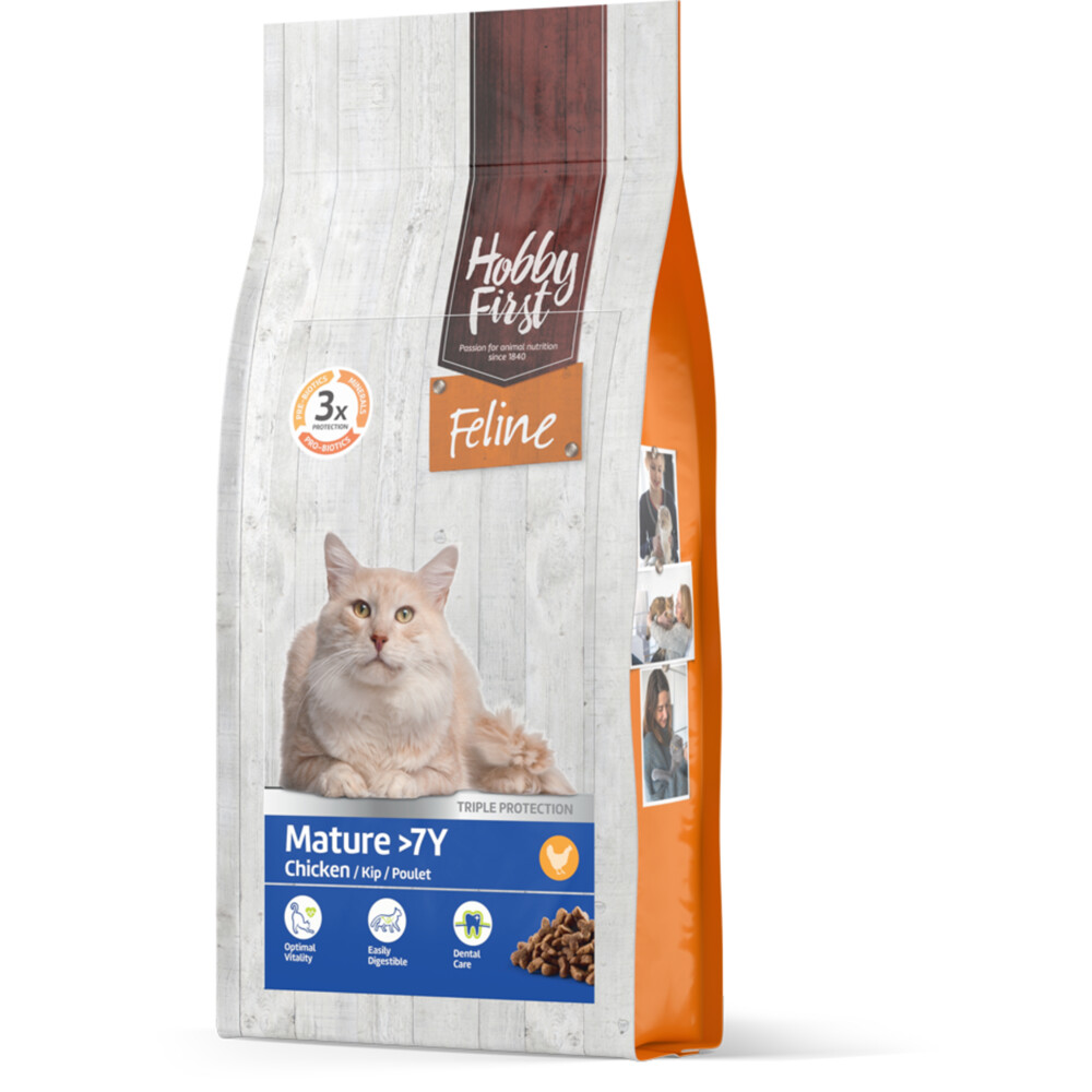 4x HobbyFirst Feline Mature 7+ jaar 1,5 kg