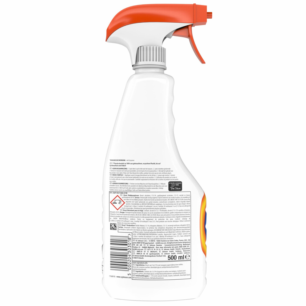 Shout Vlekkenoplosser Spray 500 Ml Plein nl