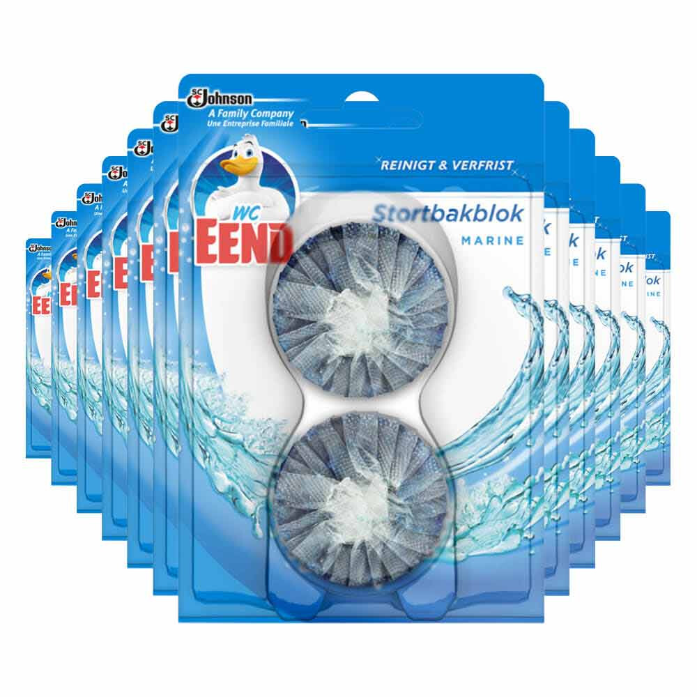 12x WC Eend Stortbakblok Blauw 2x 50 gr