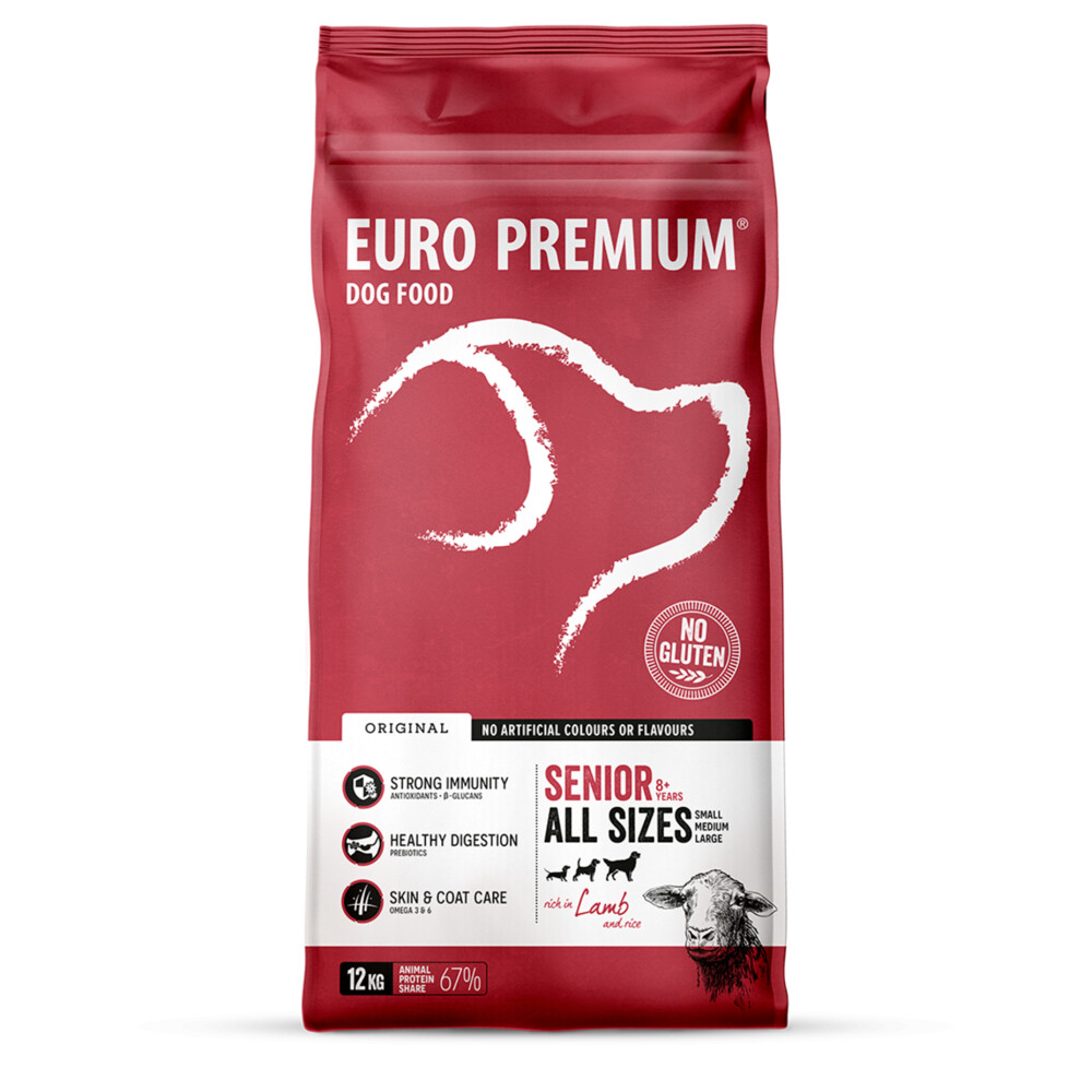 Euro-Premium Senior Lam - Rijst 12 kg