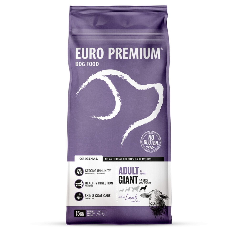 Euro-Premium Adult Giant Lam - Rijst 15 kg