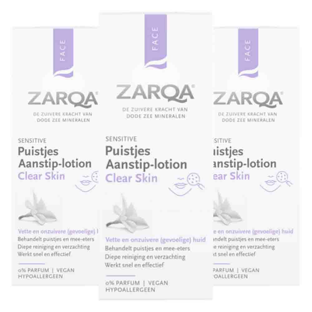 3x Zarqa Clear Skin Puistjes Aanstip-lotion 20 ml