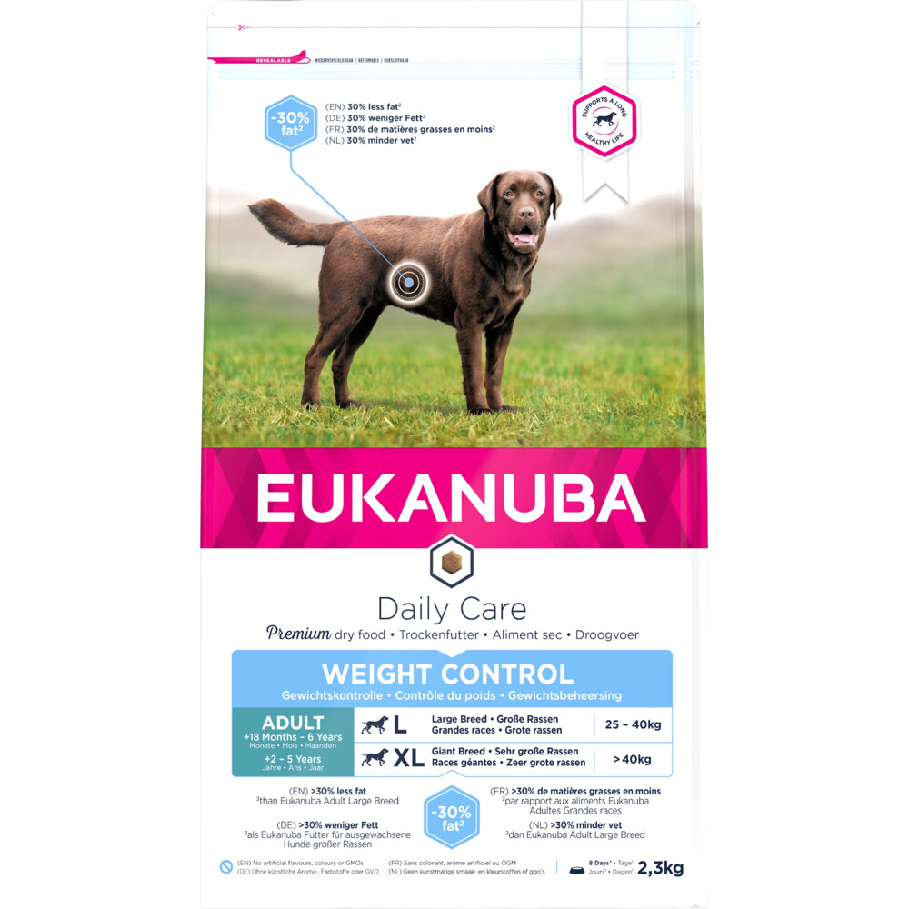 Eukanuba Adult Large Breed Weight Control Hondenvoer Kip 2.3 kg