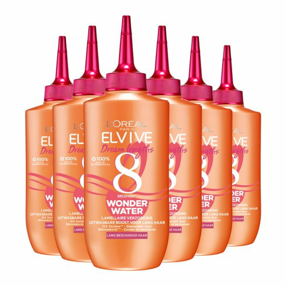 6x L'Oréal Elvive Dream Lengths Wonder Water 200 ml