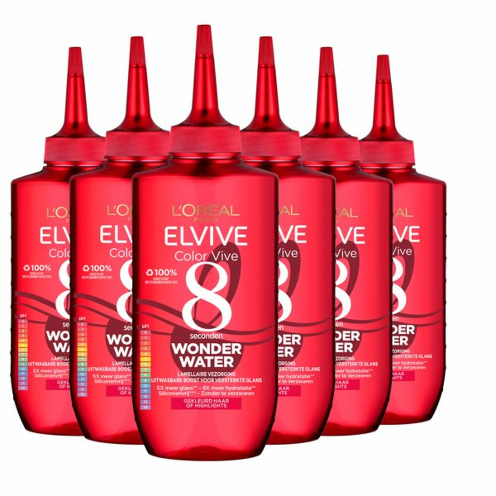 6x L'Oréal Elvive Color Vive Wonder Water 200 ml